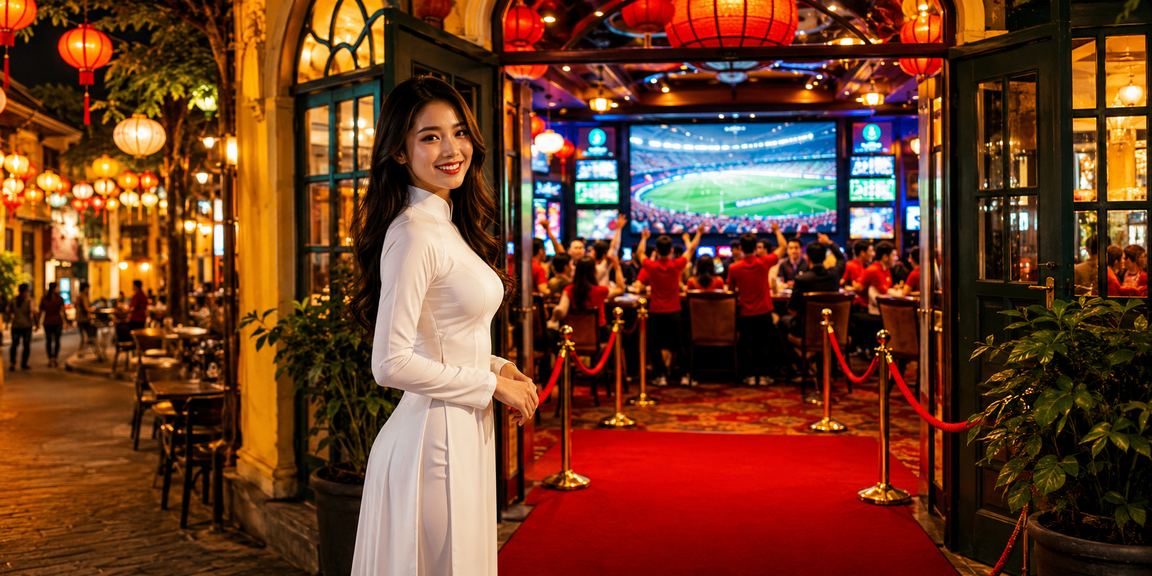 Người phụ nữ Hà Nội mặc áo dài tham gia cá cược casino trực tuyến