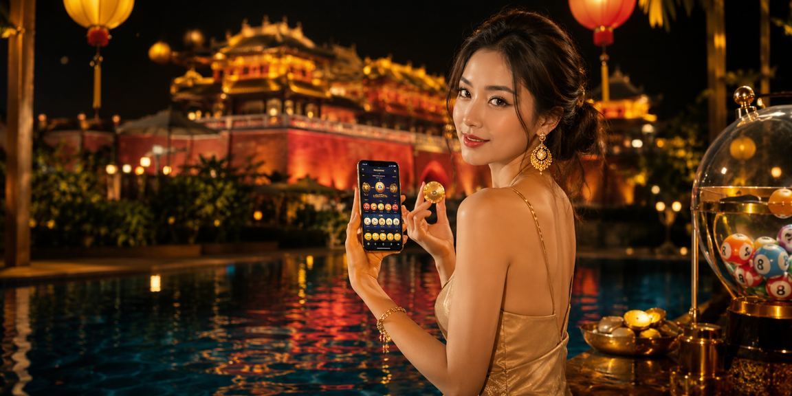 Đèn lồng Hội An trang trí lễ hội xổ số truyền thống Việt Nam